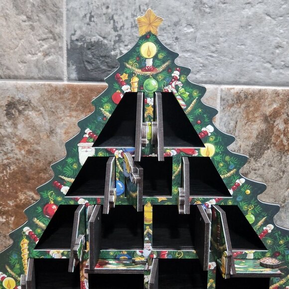 Byers Choice Wooden Advent Calendar 2003 24 Numbered Doors - Picture 12 of 16